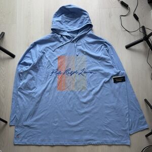 Polo Ralph Lauren Print Ship Graphic Hooded Long Sleeve T-Shirt Men's size 5XB